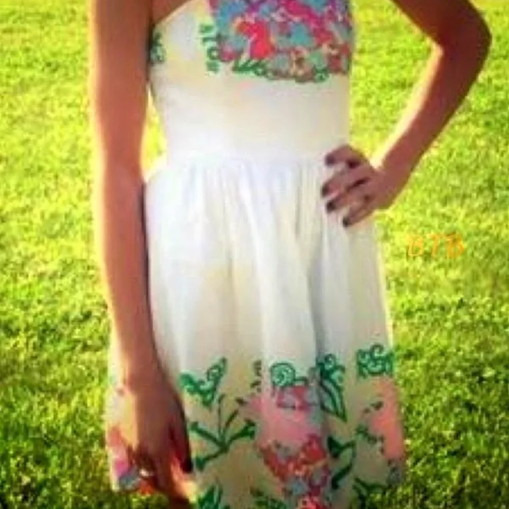 198.00 LILLY PULITZER LOTTIE MARIPOSA PLACED BEAUTIFUL DRESS!